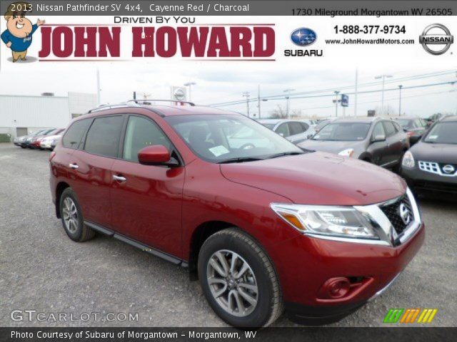 2013 Nissan Pathfinder SV 4x4 in Cayenne Red