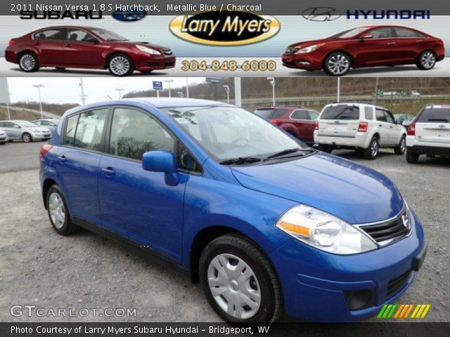 2011 Nissan Versa 1.8 S Hatchback in Metallic Blue