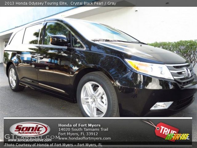 2013 Honda Odyssey Touring Elite in Crystal Black Pearl