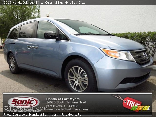 2013 Honda Odyssey EX-L in Celestial Blue Metallic