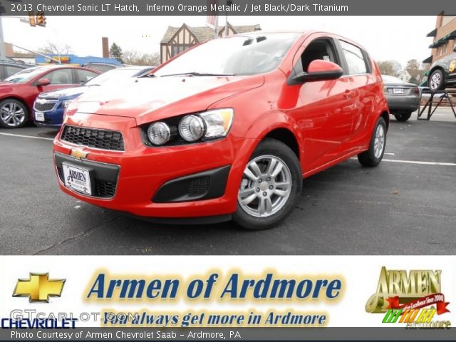 2013 Chevrolet Sonic LT Hatch in Inferno Orange Metallic