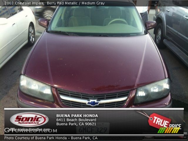 2003 Chevrolet Impala  in Berry Red Metallic