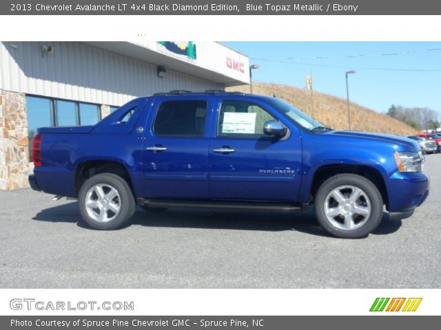 2013 Chevrolet Avalanche LT 4x4 Black Diamond Edition in Blue Topaz Metallic