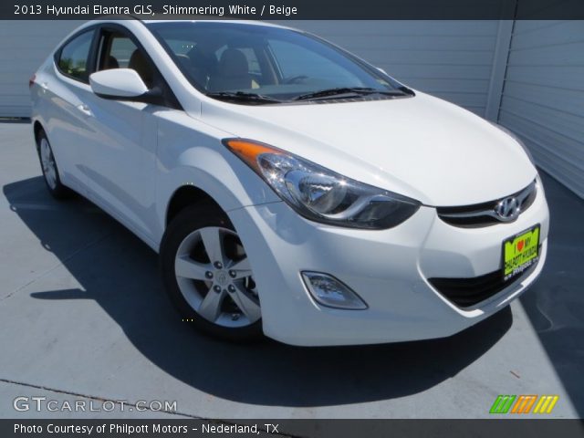 2013 Hyundai Elantra GLS in Shimmering White