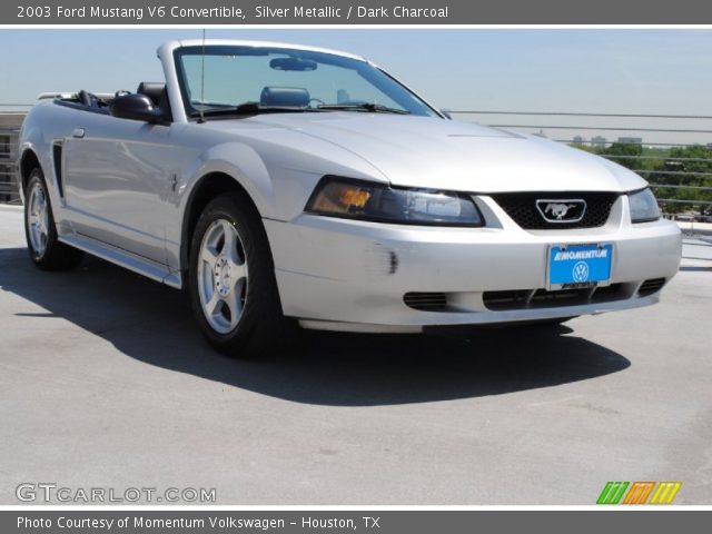 2003 Ford Mustang V6 Convertible in Silver Metallic