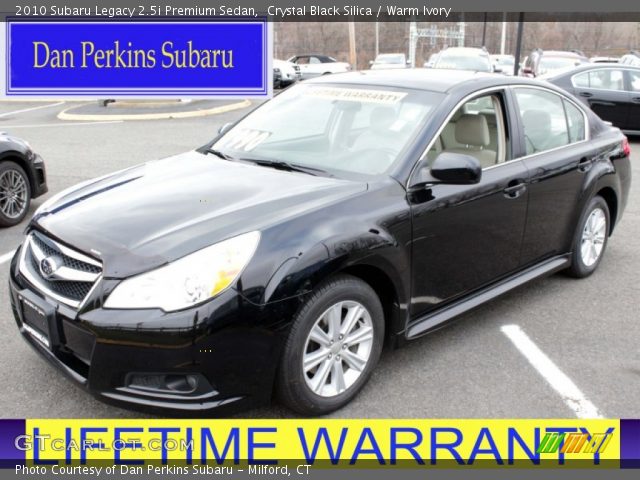 2010 Subaru Legacy 2.5i Premium Sedan in Crystal Black Silica