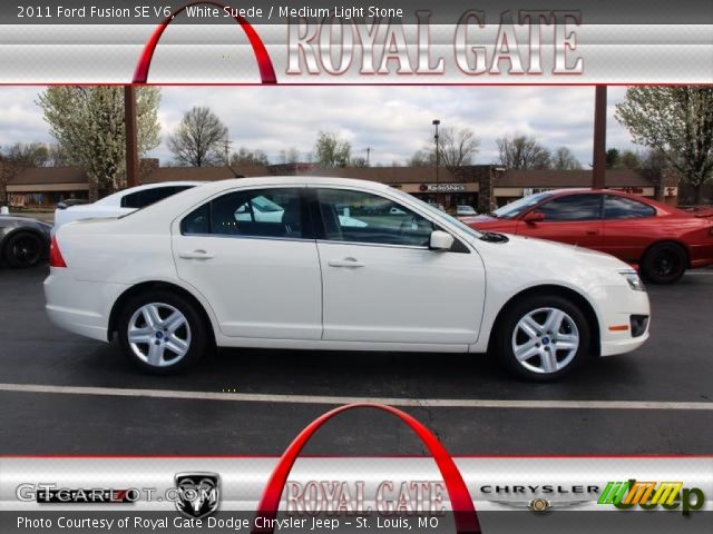 2011 Ford Fusion SE V6 in White Suede