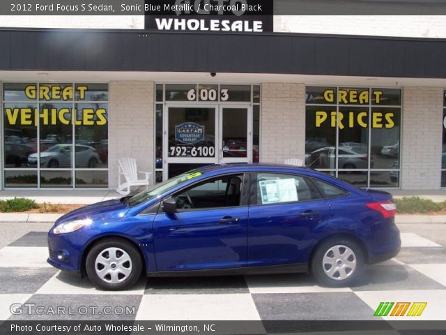 2012 Ford Focus S Sedan in Sonic Blue Metallic