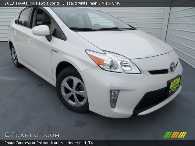 2013 Toyota Prius Two Hybrid in Blizzard White Pearl