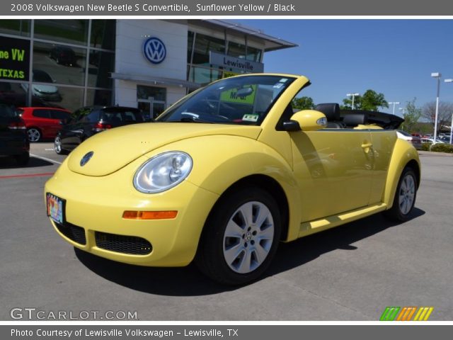 2008 Volkswagen New Beetle S Convertible in Sunflower Yellow