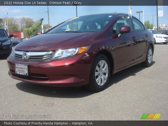 2012 Honda Civic LX Sedan in Crimson Pearl