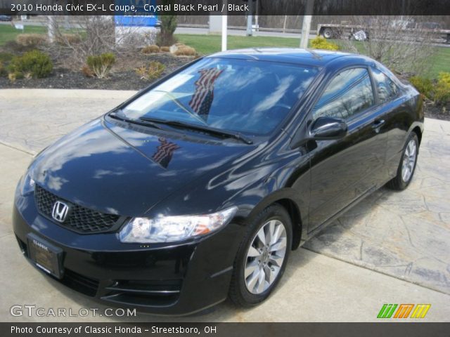 2010 Honda Civic EX-L Coupe in Crystal Black Pearl