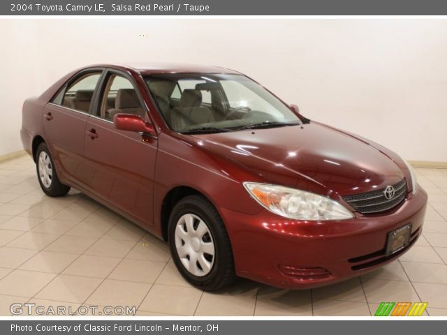 2004 Toyota Camry LE in Salsa Red Pearl