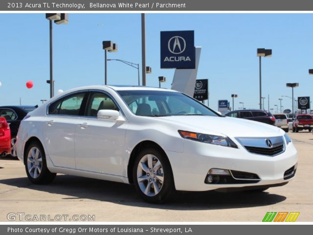 2013 Acura TL Technology in Bellanova White Pearl