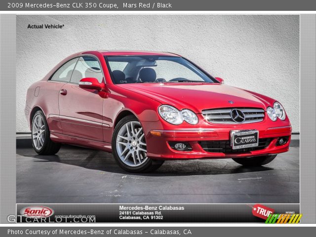 2009 Mercedes-Benz CLK 350 Coupe in Mars Red