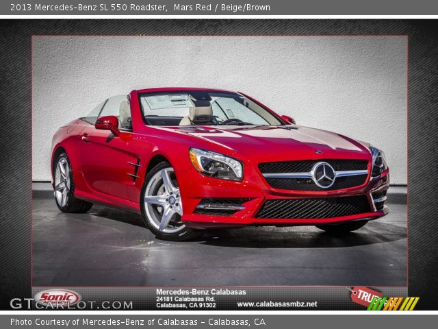 2013 Mercedes-Benz SL 550 Roadster in Mars Red