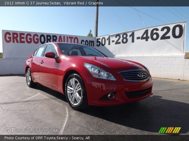2012 Infiniti G 37 Journey Sedan in Vibrant Red