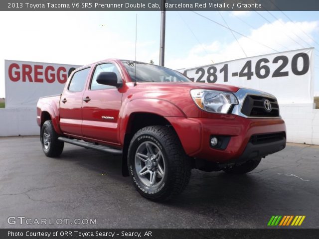 2013 Toyota Tacoma V6 SR5 Prerunner Double Cab in Barcelona Red Metallic