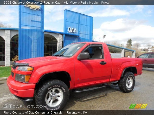 2008 Chevrolet Colorado LS Regular Cab 4x4 in Victory Red