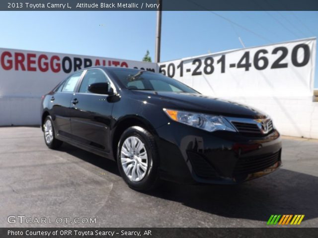 2013 Toyota Camry L in Attitude Black Metallic