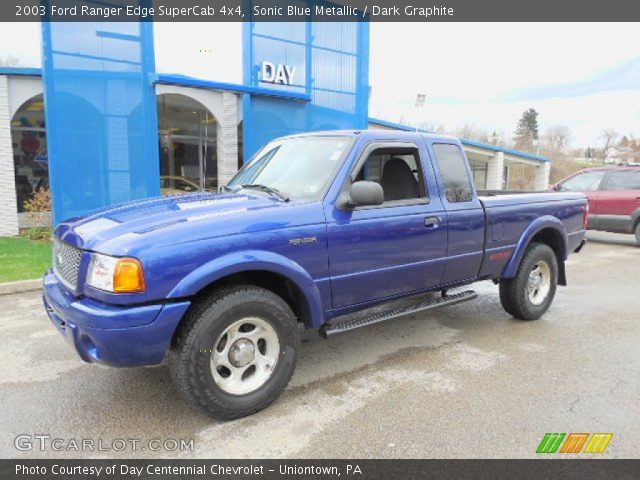 2003 Ford Ranger Edge SuperCab 4x4 in Sonic Blue Metallic