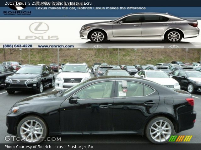 2013 Lexus IS 250 AWD in Obsidian Black