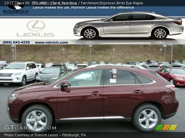 2013 Lexus RX 350 AWD in Claret Red Mica