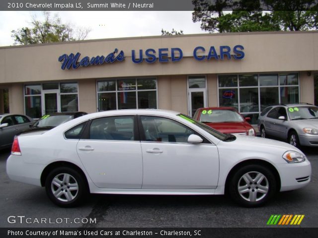 2010 Chevrolet Impala LS in Summit White