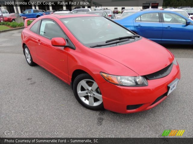 2008 Honda Civic EX Coupe in Rallye Red