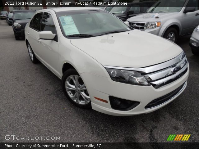 2012 Ford Fusion SE in White Platinum Tri-Coat