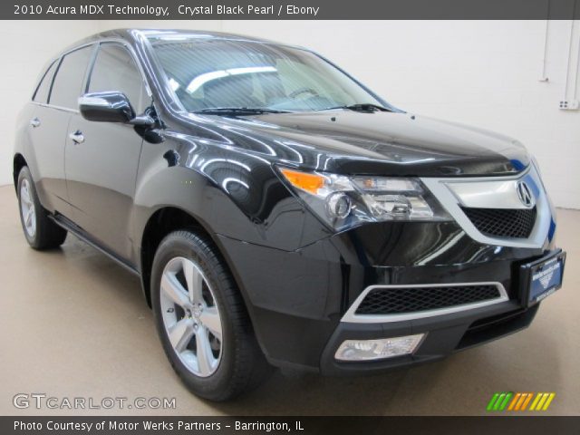 2010 Acura MDX Technology in Crystal Black Pearl