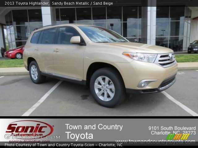 2013 Toyota Highlander  in Sandy Beach Metallic