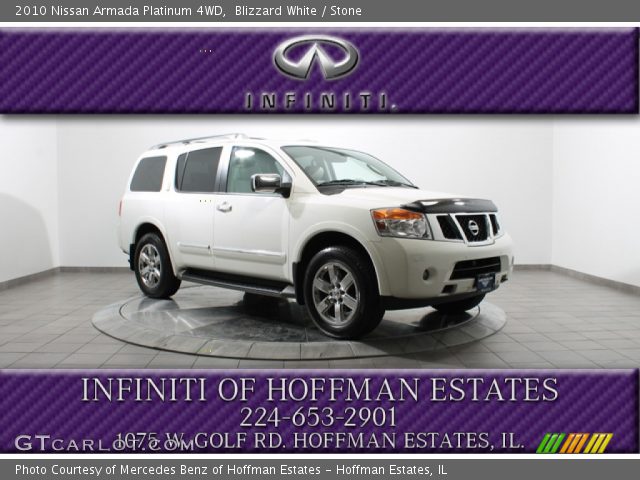 2010 Nissan Armada Platinum 4WD in Blizzard White