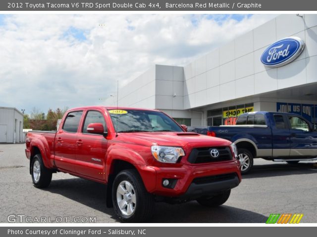 2012 Toyota Tacoma V6 TRD Sport Double Cab 4x4 in Barcelona Red Metallic