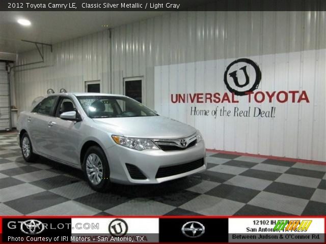 2012 Toyota Camry LE in Classic Silver Metallic