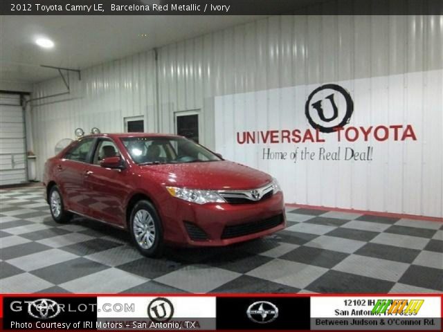 2012 Toyota Camry LE in Barcelona Red Metallic