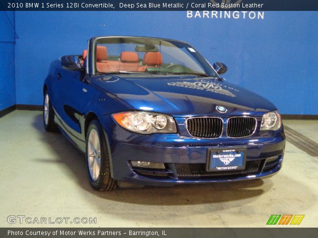 2010 BMW 1 Series 128i Convertible in Deep Sea Blue Metallic