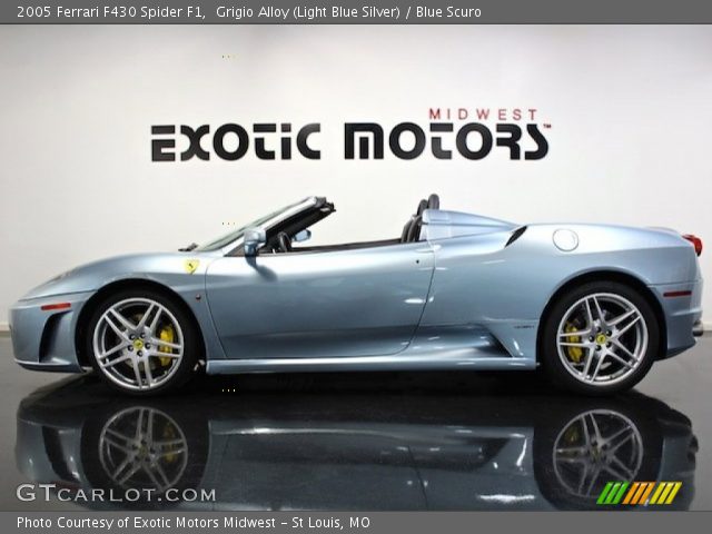 2005 Ferrari F430 Spider F1 in Grigio Alloy (Light Blue Silver)