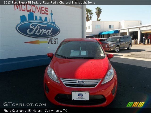 Race Red 2013 Ford Fiesta Se Sedan Charcoal Blacklight Stone