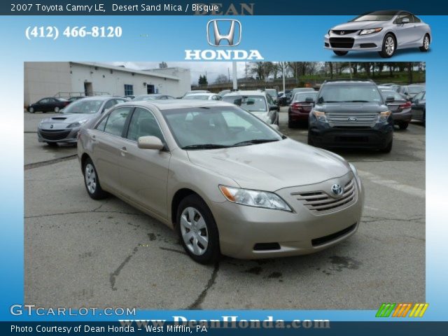 2007 Toyota Camry LE in Desert Sand Mica