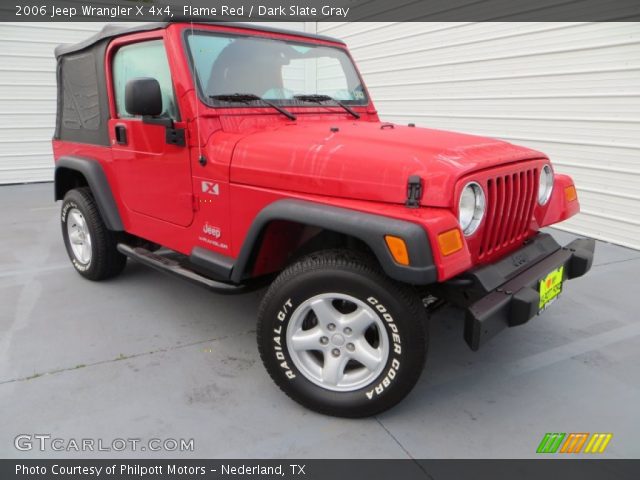 2006 Jeep Wrangler X 4x4 in Flame Red