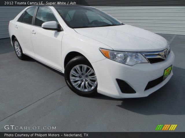2012 Toyota Camry LE in Super White