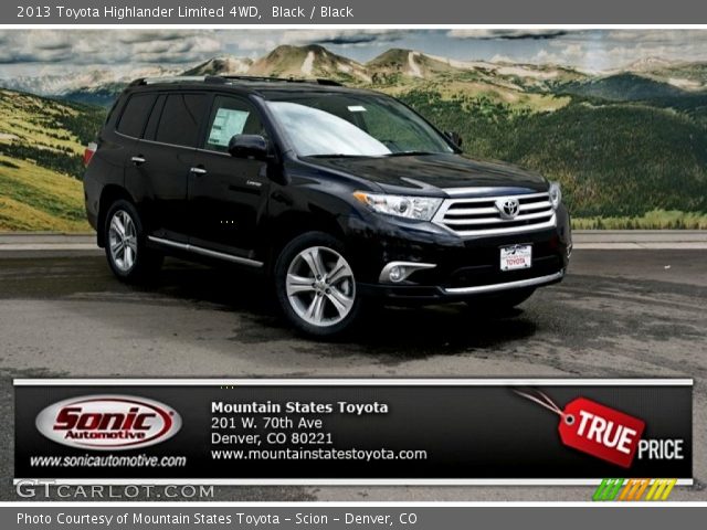 2013 Toyota Highlander Limited 4WD in Black