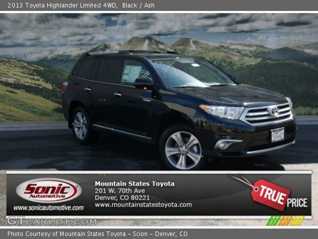 2013 Toyota Highlander Limited 4WD in Black