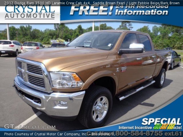 2012 Dodge Ram 3500 HD Laramie Crew Cab 4x4 in Saddle Brown Pearl