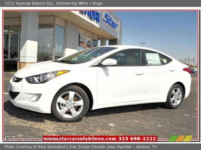 2013 Hyundai Elantra GLS in Shimmering White