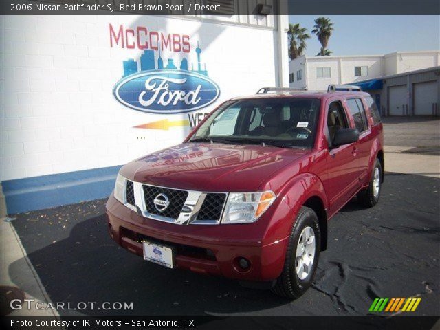 2006 Nissan Pathfinder S in Red Brawn Pearl