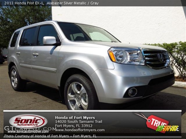 2013 Honda Pilot EX-L in Alabaster Silver Metallic