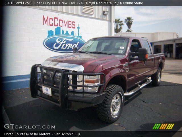 2010 Ford F250 Super Duty XLT Crew Cab 4x4 in Royal Red Metallic