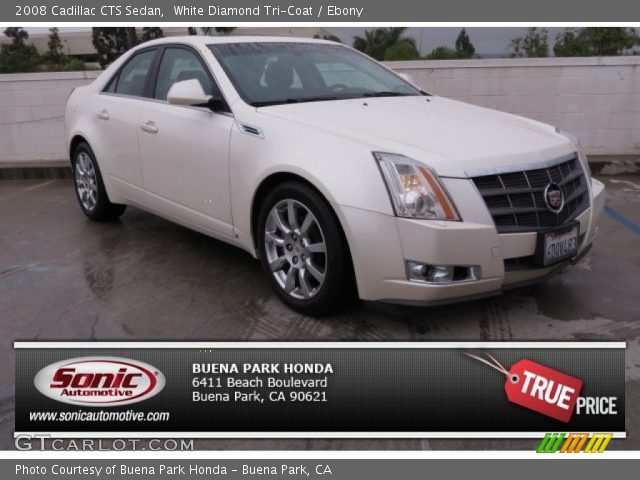 2008 Cadillac CTS Sedan in White Diamond Tri-Coat